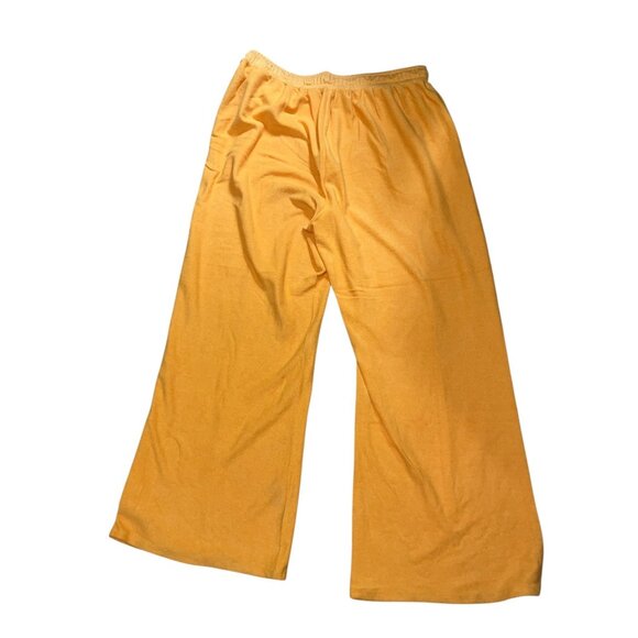 Fashion Nova Yellow Wide-Leg Drawstring Waist Casual Pants Sz 2XL Womens Elastic - Picture 6 of 14